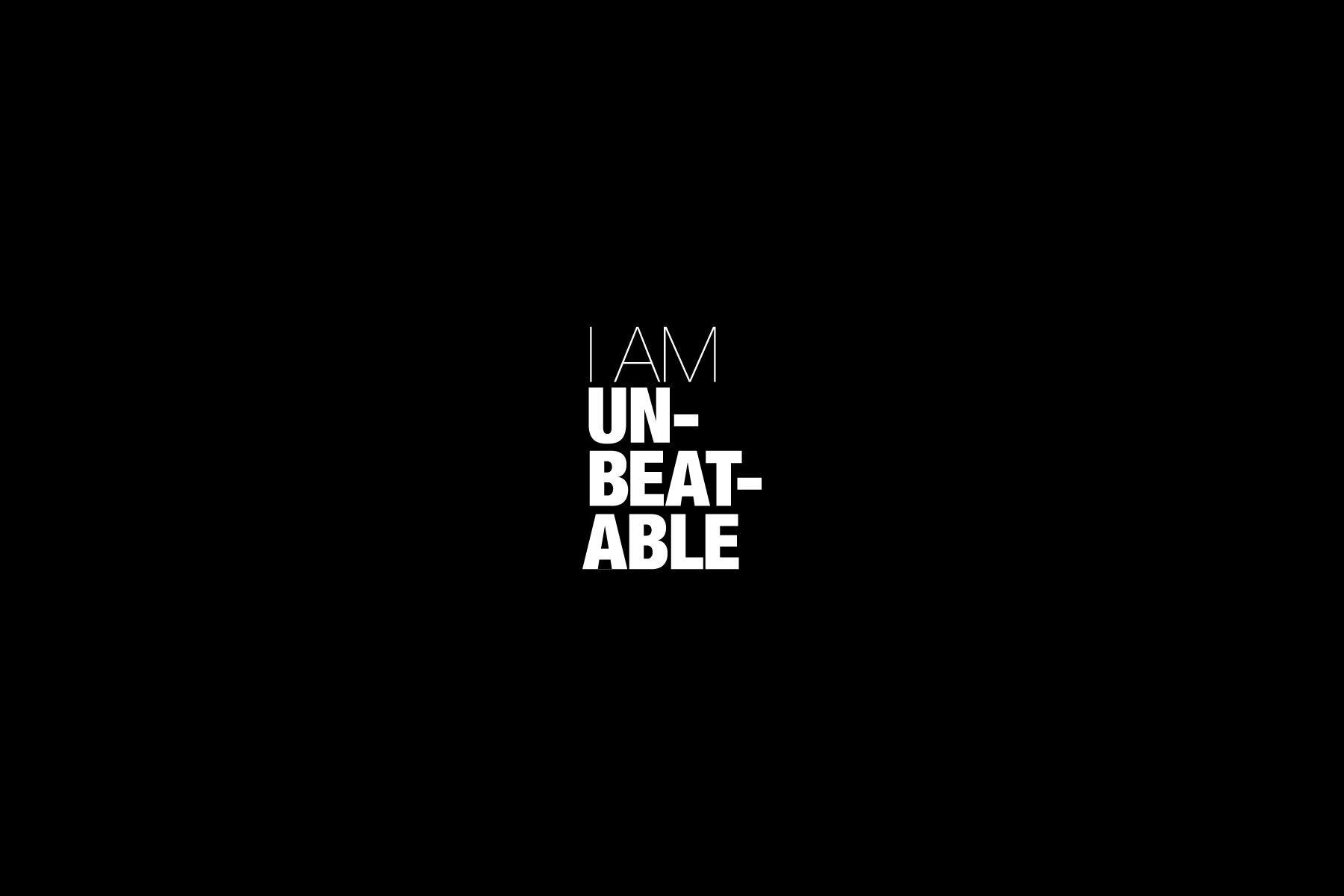 I AM UNBEATABLE LOGO B