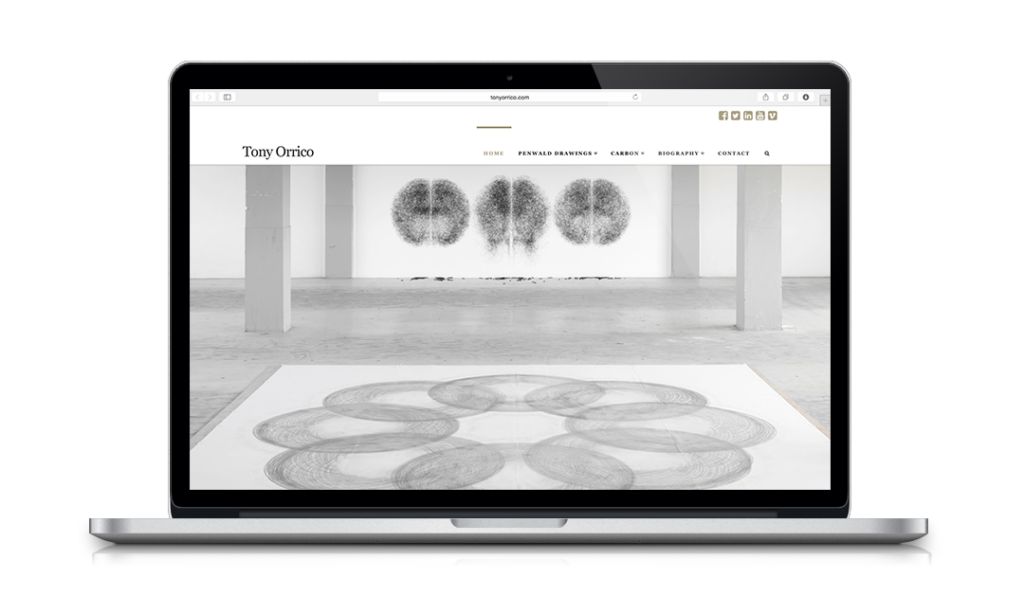 Tony Orrico digital performance website experience